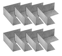 Lot de 8 membranes d'étanchéité pour coin de douche en polyéthylène sans couture pour baignoire, salle à vapeur, douche, murs, fenêtres
