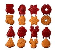 Lot de 8 mini moules à antiadhésifs | Moules à gâteau de poche pour Noël, Noël, crèche, maison, cuisine, fête, Thanksgiving, Nouvel An, automne, hiver