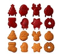 Lot de 8 mini moules à de Noël antiadhésifs | Machine à tarte de poche pour Noël, Noël, crèche, maison, cuisine, fête, Thanksgiving, Nouvel An, automne, hiver, dessert