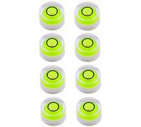 Lot de 8 mini niveaux à bulle circulaires inclinomètres pour télescope de nivellement, trépied, 10 x 6 mm, non adhésif