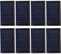 Lot de 8 mini-panneaux solaires pour projets d'électronique à réaliser soi-même