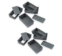 Lot de 8 moules à tartelettes à fond amovibles Mathon
