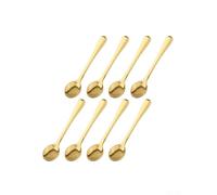 Lot de 8 petites cuillères en acier inoxydable 304 pour récipients à épices, sel, sucre, miel, 7,3 cm