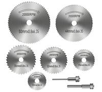 Lot de 8 Petites Lames de Scie Circulaire en Acier | Mini Lame de Scie Circulaire, Pour le Travail de Précision, Outils Multifonctions, Lames en Acier à Grande Vitesse