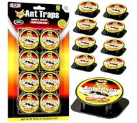 Lot de 8 pièges à fourmis avec surface adhésive, appât à fourmis pour cuisine, garde-manger, cave, garage, intérieur protégé