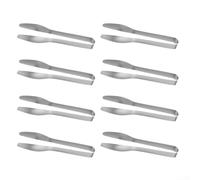 Lot de 8 pinces de cuisine en acier inoxydable pour pâtes nouilles steak buffet 13 cm