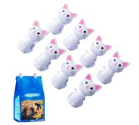 Lot de 8 pinces hermétiques pour sacs alimentaires en forme de chat | Fermetures de rangement réutilisables pour collations et accessoires de cuisine mignons pour la maison, le bureau, l'école, le