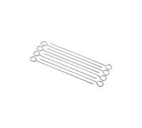 Lot de 8 Piques à Brochettes Neka 27cm Argent