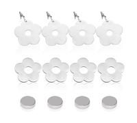 Lot de 8 poids de nappe d'extérieur, poids de nappe magnétique, pendentif de nappe, support de nappe pour femme, aimants de nappe, fleurs à clip, aimants de nappe