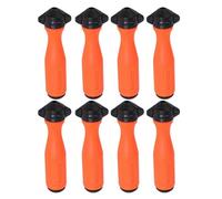 Lot de 8 poignées de lime pour tronçonneuse - 4 à 5 mm - En nylon précis - Poignées rondes pour tronçonneuses - Pour adultes, professionnels, amateurs et amateurs