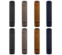 Lot de 8 porte-stylos avec bande élastique réglable en cuir synthétique amovible pour journaux, marque-pages, couverture rigide, cadeau de remise de diplôme (4 couleurs)