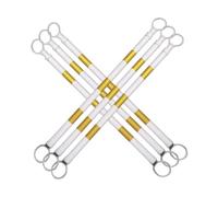 Lot De 8 Poteaux De Barricade De Sécurité Rétractables Barrière De Cône De Circulation Télescopique Réfléchissante Barres Cône Circulation 4,1 À 6,6 Pieds(6Pcs)