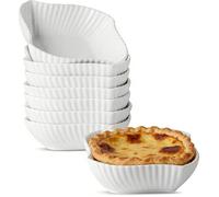 Lot de 8 Pts à Four en Céramique,Carré,440ml Pts de Cuisson,Petits Pts de Cuisson pour Friteuse à Air,440ml ENSEMBLE USTENSILES