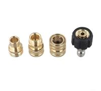 Lot de 8 raccords rapides M22 14 mm en acier inoxydable 5000 psi | 5000 psi, construction en acier inoxydable, résistant à la rouille, utilisation par tous les temps, durabilité de qualité