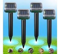 Lot de 8 Répulsifs Solaires Anti-Taupes Ultrason, Piege a Taupe Étanche IP65, Repulsif Ultrason pour Jardin Pelouse, Anti Taupe sans Pile, Detaupeur Écologique, Repulsif Rongeurs Extérieur