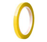 Lot de 8 rouleaux de ruban adhésif pour tableau blanc à fines rayures - Lignes de grille effaçables à sec pour tableau blanc et marquage électrique (jaune)