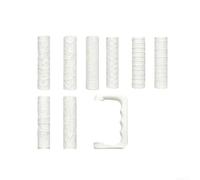 Lot de 8 rouleaux d'impression de texture pour les amateurs : 8 motifs détaillés, y compris pavés, béton, grain de bois et maçonnerie avec poignée sécurisée