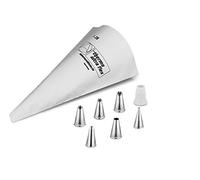 Lot de 8 sacs en polyester ultra Flex réutilisables. (poche à douille adaptateur, 6 douilles).