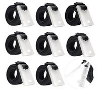 Lot de 8 Sangles avec Pince Crocodile pour Tout Type d'enrouleur de bâche à Bulles