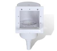 Lot de 8 skimmer de piscine en ABS robuste 21 x 25 x 30,5 cm avec panier collecteur, raccord de tuyau, joint pour nettoyage de piscine, entretien de l'eau et protection contre les algues