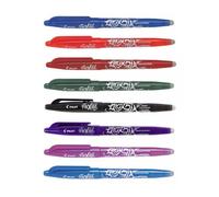 Lot de 8 stylos FriXion Ball pointe moyenne 0.7mm assortiment Pilot
