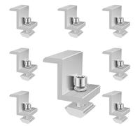 Lot de 8 supports de panneau solaire, fixation d'angle en Z, borne d'extrémité solaire 30 mm, bornes de module solaire, support de module PV pour centrale de balcon, toit en brique, toit plat