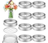 Lot de 8 supports en métal pour arrangements floraux, couvercle grenouille | Ces inserts en métal permettent de garder vos fleurs droites et de les organiser proprement.