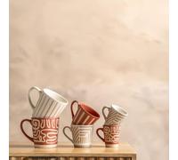 Table Passion Lot de 8 tasses Diwali 10 cl Grès multicolore