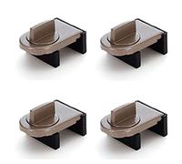 Lot de 8 verrous de fenêtre réglables pour rail coulissant, sans vis, sans perçage, verrou de fenêtre universel pour fenêtre en UPVC, bois, alliage d'aluminium