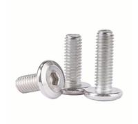 Lot de 8 vis M10-1,5 x 55 mm à tête plate à tête fraisée en acier inoxydable 18-8 (304), pour réparation de meubles, menuiserie ou bricolage, entièrement filetées