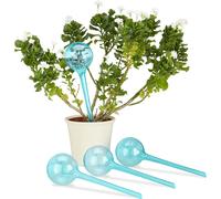 Lot de 80 billes d'arrosage, 2 semaines, enfouissables, plantes en pot, arrosage dosé 250 ml, plastique, bleu clair