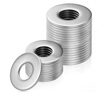 Lot de 80 rondelles de carrosserie M10 x 20 x 1,5 mm en acier inoxydable 304 pour vis, écrous, tige filetée