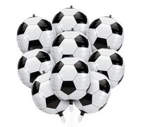 Lot de 9 Ballons de Football,Décoration de Anniversaire pour Enfants,Ballons de Football 4D,pour jour de jeu,Thème Sportif de Footballs,Fête d'anniversaire pour Garçons et enfants