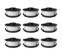 Lot de 9 bobines de rechange, à double fil, compatibles avec les coupe-bordures électriques Powerplus POWXG30033, POWXG30035 et POWACG1162 (9)