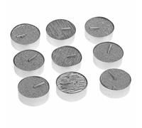 Lot de 9 Bougies Paillettes Colorama 12g - Argent
