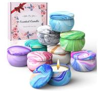 Lot de 9 Bougies Parfumées Cadeau pour Femme, Bougies de Noël parfumées | D'Aromathérapie en Cire de Soja Parfumée Naturelle,Idee Cadeau Anniversaire, Coffret Cadeau Noel pour Femmes, Mamans, Couples