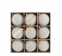 Lot de 9 boules de Noël en forme d'étoile floquée 8 cm | Housse de protection coupe-vent et anti-poussière pour tables de ping-pong standard pliables