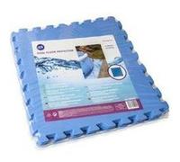 Lot de 9 Dalles de protection de sol en mousse bleu 50 x 50 cm ép 4 mm (tapis de sol pour piscine hors sol ou spa gonflable) Couleur Unique G