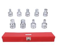 Lot de 9 douilles hexagonales à embout, entraînement 3/4 pouce, en acier allié Cr-Mo (H14, H17, H19, H21, H22, H23, H24), kit cannelé M16 et M18