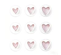 Lot de 9 emporte-pièces en forme de cœur en argile polymère - 3 tailles - Pour la fabrication de boucles d'oreilles et de bijoux - Outil pour l'argile polymère