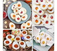 Lot de 9 emporte-pièces pour Pâques, emporte-pièces en forme d'œufs de Pâques, emporte-pièces Linzer pour Pâques, biscuits en forme de lapins et d'œufs de Pâques, emporte-pièces, emporte-pièces parfai