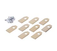 Lot de 9 lames de rechange compatibles avec les lames de tondeuse à gazon ECOVACS en acier inoxydable