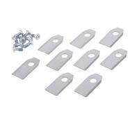 Lot de 9 lames de rechange compatibles avec les lames de tondeuse à gazon ECOVACS en acier inoxydable