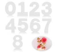 Lot de 9 Moules à Number Cake Grand Format 10/12 Inch, Moules Chiffres de 0 à 8 pour Gâteau, Patron Réutilisable pour Pâtisserie Professionnelle, Gabarit Number Cake pour Anniversaire