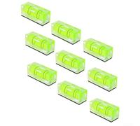 Lot de 9 niveaux à bulles miniatures avec base magnétique pour montage de lunette de visée d'artillerie, 15 x 40 mm