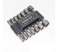 Lot de 9 ou 14 clés à douille, perceuse, tournevis, écrous hexagonaux de 6,35 mm pour tournevis pneumatique et outils pneumatiques, kit de tige d'extension en acier au chrome vanadium pour réparation