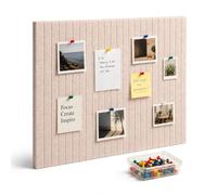 Lot de 9 panneaux en feutre Relaxdays, rectangles autocollants, gris clair | Bureau et maison, feutre, 30 x 40 cm, panneau en feutre avec punaises