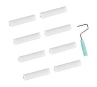 Lot de 9 rouleaux en mousse pour peinture murale intérieure, facile à nettoyer, petit ensemble pour peintures à base d'eau, peintre professionnel