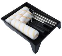 Lot de 9 rouleaux - rouleaux de 23 cm et mini-rouleaux de 10 cm, avec poignée, plateau de service inclus