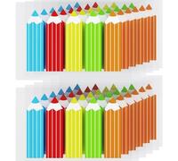 Lot De 900 Marqueurs D'index Au Crayon-12 Ensembles De 5 Couleurs-Fanions Adhésifs S-Onglets D'index Simples-Notes Autocollantes-Marqueurs De Page Pour Mettre En Valeur Les